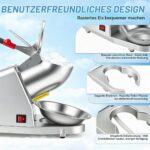 VeftBltrem Eiscrusher 100 kg/h – Doppelklingen-Eiszerkleiner 2200 U/min für Bars & Küche – Bild 3