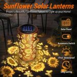 Blakapoo Sonnenblumen-Solarlampe – IP65 Wasserdicht Gartendeko mit LED für Balkon & Terrasse – Bild 5