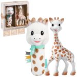 Sophie la Girafe Geburtsset – Naturkautschuk Spielzeug mit 2-in-1 Quietsch-Rassel für Neugeborene