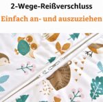 Chilsuessy Babyschlafsack 2.5 Tog 130cm – Winterschlafsack aus Baumwolle für sicheren Schlaf – Bild 4