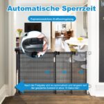 Eyeleaf Ausziehbares Treppenschutzgitter 140 cm – Einhändig bedienbar für Babys & Haustiere – Bild 3