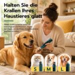 Tolesum Krallenschleifer für Hunde – LED-Beleuchtung, 5 Stufen, 45 dB leiser Motor – Bild 2