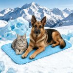 Trawsnew Kühlmatte XXL 150x100cm – Selbstkühlende Hundedecke für Sommer