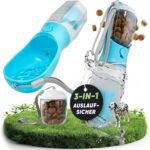 FC-LINE Hundetrinkflasche 600 ml – 3-in-1 Wasserflasche mit Napf & Rücklauffunktion – Bild 2