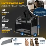 PfotenPass Flugtransporttasche 55×40×23 cm – Airline-zugelassene Hundetasche & Katzentransportbox – Bild 7