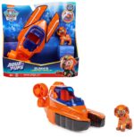 PAW PATROL Aqua Pups Basis Fahrzeug mit Zuma – Hummer-Design Rettungsfahrzeug ab 3 Jahren