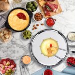 CUSIMAX Elektrisches Fondue-Set 1300W – 2L Antihaft-Topf mit 8 Gabeln & Zubehör – Bild 2