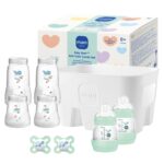 MAM Easy Start Anti-Colic Combi-Set 0+ Monate – Stillfreundliches Babyflaschen-Set mit Schnuller & Korb