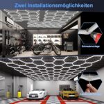 Motegear 5-Hex LED Deckenleuchte 26300LM – Modulares Werkstatt-Beleuchtungssystem 5000K – Bild 6