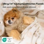 BEDSURE Hundedecke 3er-Set XS (58x41 cm) – Waschbare Fleece-Decken für Hunde & Katzen – Bild 2