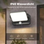 vatato 30W LED Außenwandleuchte mit Bewegungsmelder & schwenkbarem Panel – IP65 Wandlampe – Bild 2