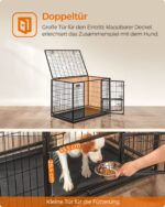 Feandrea Haustierkäfig XL 107x70x75 cm – Transportbox für grosse Tiere bis 42 kg – Bild 5