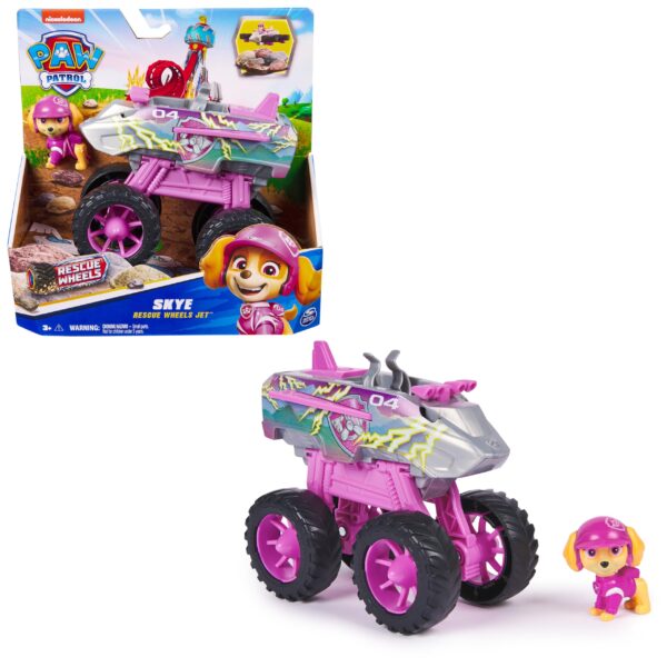 PAW PATROL Rescue Wheels – Skyes Monstertruck mit Jet-Umwandlung & Figur ab 3 Jahren