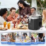 WIE Eiswürfelmaschine – 9 Würfel in 6 Minuten, 1,3 L Wassertank, leise Ice Maker – Bild 8