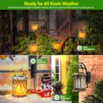 GEARLITE Solar Laternen 2er Set – Flammeneffekt LED Solarleuchten IP65 für Garten & Balkon – Bild 6