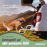 JOBUKAM Hundetreppe Auto 80 cm klappbar – Einstiegshilfe für grosse Hunde bis 70 kg – Bild 3