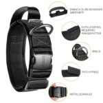 OneTigris Taktisches Hundehalsband M mit Metallschnalle – Robustes Nylonhalsband für Hunde – Bild 4