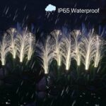 Yeeteesy Solar-Schilfrohr Leuchten 2er Set – Warmweisse Gartendeko mit IP65 Wasserschutz – Bild 3
