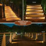 NIORSUN Solar-Treppenleuchten 6er Set – IP67 Wasserdicht mit 13 LEDs für Treppen & Garten – Bild 7