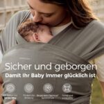 Momcozy Ring Sling Tragetuch 3,6–15 kg – Ergonomisches Babytragen ab Geburt – Bild 3