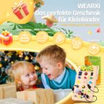 WEARXI Montessori Busy Board mit 15 LED & 9 Schaltern – Motorikspielzeug ab 1 Jahr – Bild 6