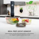 Caso VacuBoxx Eco L – 1500 ml Vakuum-Frischebehälter mit Glasgefäss für längere Haltbarkeit – Bild 8
