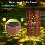 ZKLiLi Schmetterling Solar Laterne – Wasserdichte Garten Dekoration mit warmem Licht – Bild 2