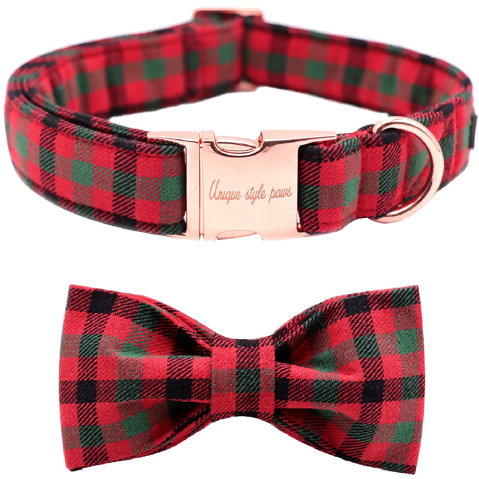 Unique Style Paws Hundehalsband mit Fliege – Verstellbar für grosse Hunde & Katzen