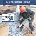 ENEACRO Abbruchhammer 1700W SDS-Hex mit 65 Joule – Professioneller Stemmhammer für Beton – Bild 4