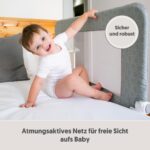 Interbaby Bettgitter 70 cm – Rausfallschutz klappbar für Kinderbetten 90–180 cm – Bild 8