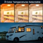 camperxlite LED Deckenleuchte 12V Ø18cm – Dimmbar mit 3 Farbtemperaturen für Wohnmobile – Bild 3