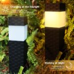 Joomer 8er Set Solarleuchten Quadrat Warmweiss – Wasserdichte Gartenbeleuchtung mit Dämmerungssensor – Bild 5