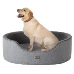 Feandrea Hundebett 92x72 cm mit Wendekissen – Komfortables Hundesofa mit Anti-Rutsch – Bild 9