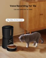 Faroro Futterautomat Katze 4L – Automatischer Futterspender mit 6 Mahlzeiten & Sprachfunktion – Bild 4