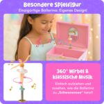 Giggle & Honey Ballerina-Schmuckkästchen mit Spieluhr – Musikspieldose für Mädchen ab 3 Jahren – Bild 4
