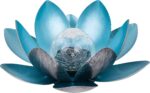 Dehner Solarleuchte Lotus Ø 27,5 cm – Elegante Gartendeko mit Warmweisslicht