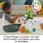 Fisher-Price 2-seitiger Panda-Lauflernwagen – Mehrsprachiges Lernspielzeug ab 6 Monaten – Bild 6