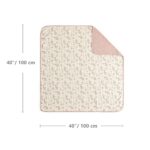 CREVENT Bio-Baumwolle Musselin Babydecke 100x100cm – Wärmeschutz für Neugeborene – Bild 3