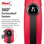flexi Classic L Hundeleine 8m Gurt – Ausziehbare Roll-Leine für Hunde bis 50 kg – Bild 3