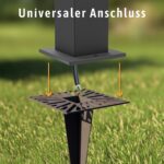 SSC-LUXon HAUKI Erdspieß 4er Set – Universal-Befestigung für Gartenleuchten & Pollerleuchten – Bild 6