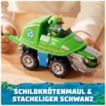 PAW PATROL Jungle Pups Schnappschildkröten-Fahrzeug mit Rocky-Figur – Transformierbares Spielzeug ab 3 Jahren – Bild 5