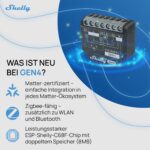 Shelly 2PM Gen4 WLAN Smart Relais – 2-Kanal Schalter mit Stromzähler & Matter (2er Set) – Bild 6
