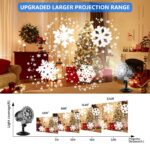 LED-Schneefall-Projektor 9W IP65 – Weihnachtsdekoration für Aussen & Innen mit Rotiereffekt – Bild 3