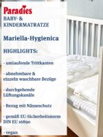 PARADIES Kindermatratze 70x140 cm Mariella-Hygienica – Testsieger Stiftung Warentest – Bild 2