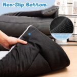 Baodan Hundebett 90x60 cm für Mittlere Hunde – Weiches Kissen mit rutschfester Unterseite – Bild 4