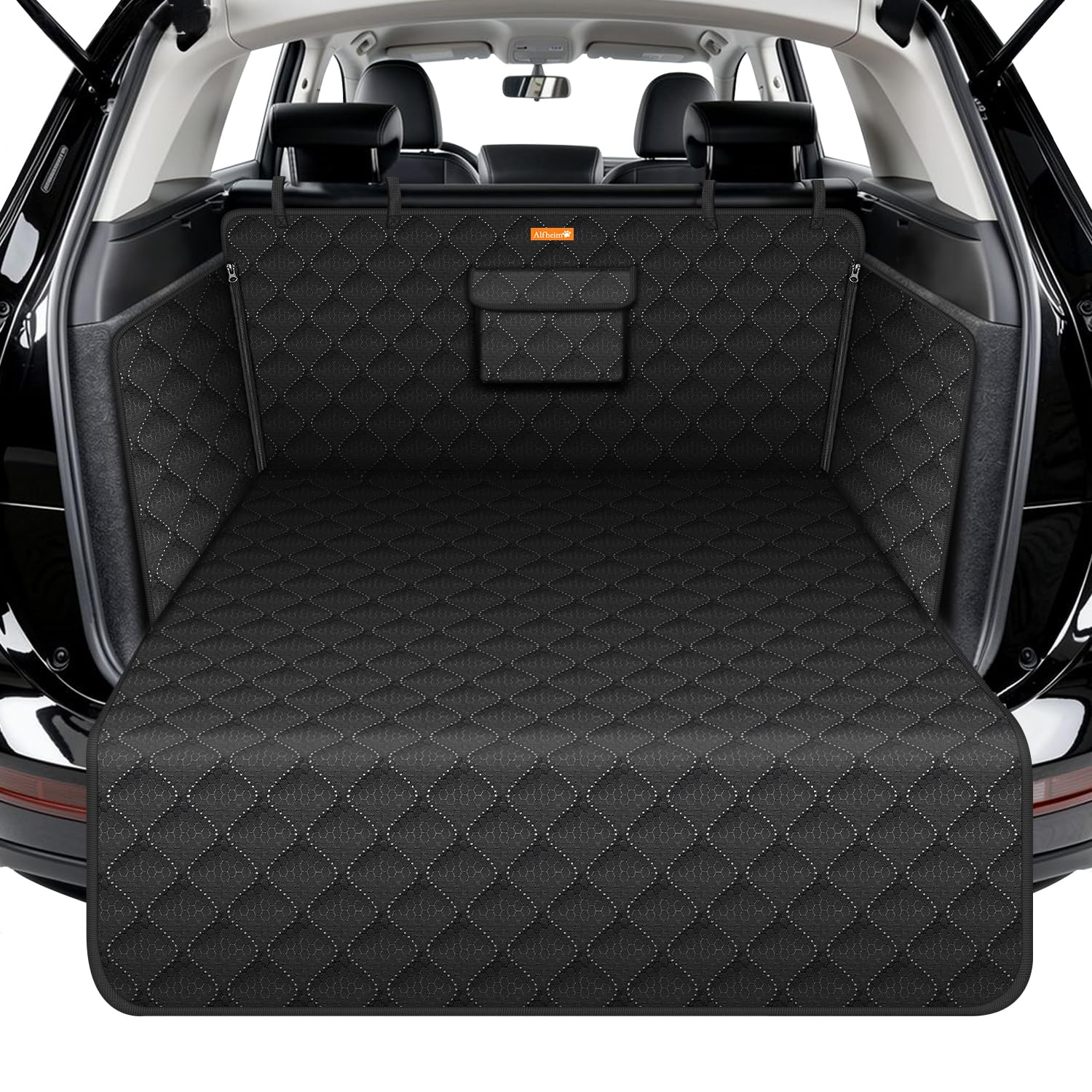 Alfheim Kofferraum Schutzmatte Hund 180x102cm – Wasserdicht mit Seitenschutz für SUV