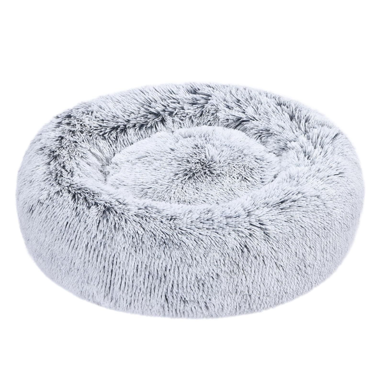 Amazon Basics Donut-Hundebett 59 cm mit Kunstfell – Orthopädisches Kissen für kleine Hunde