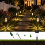 SC-Daily Solarleuchten 12er Set – Warmweiß Gartenbeleuchtung IP65 wasserdicht für Wege & Terrasse – Bild 5