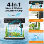 Vehipa 8L Nano Aquarium Komplettset – Intelligentes Fischtank System mit LED & Automatischer Fütterung – Bild 4