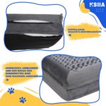 KSIIA Orthopädisches Hundesofa Mittelgross 91x68cm – Ergonomisches Hundebett mit Noppenschaum & Waschbar – Bild 7